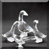 C27. Swarovski Crystal geese. 